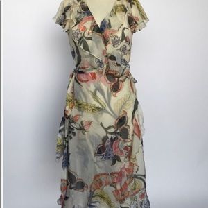 Lauren Ralph Lauren wrap dress, midi.